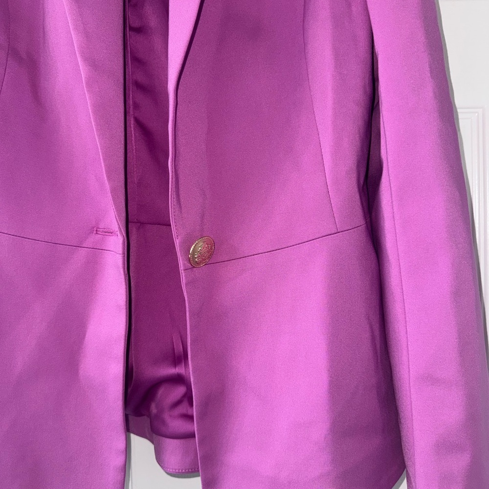 NWT Boston Proper Fuchsia Blazer with Gold Button! - Picture 4 of 5
